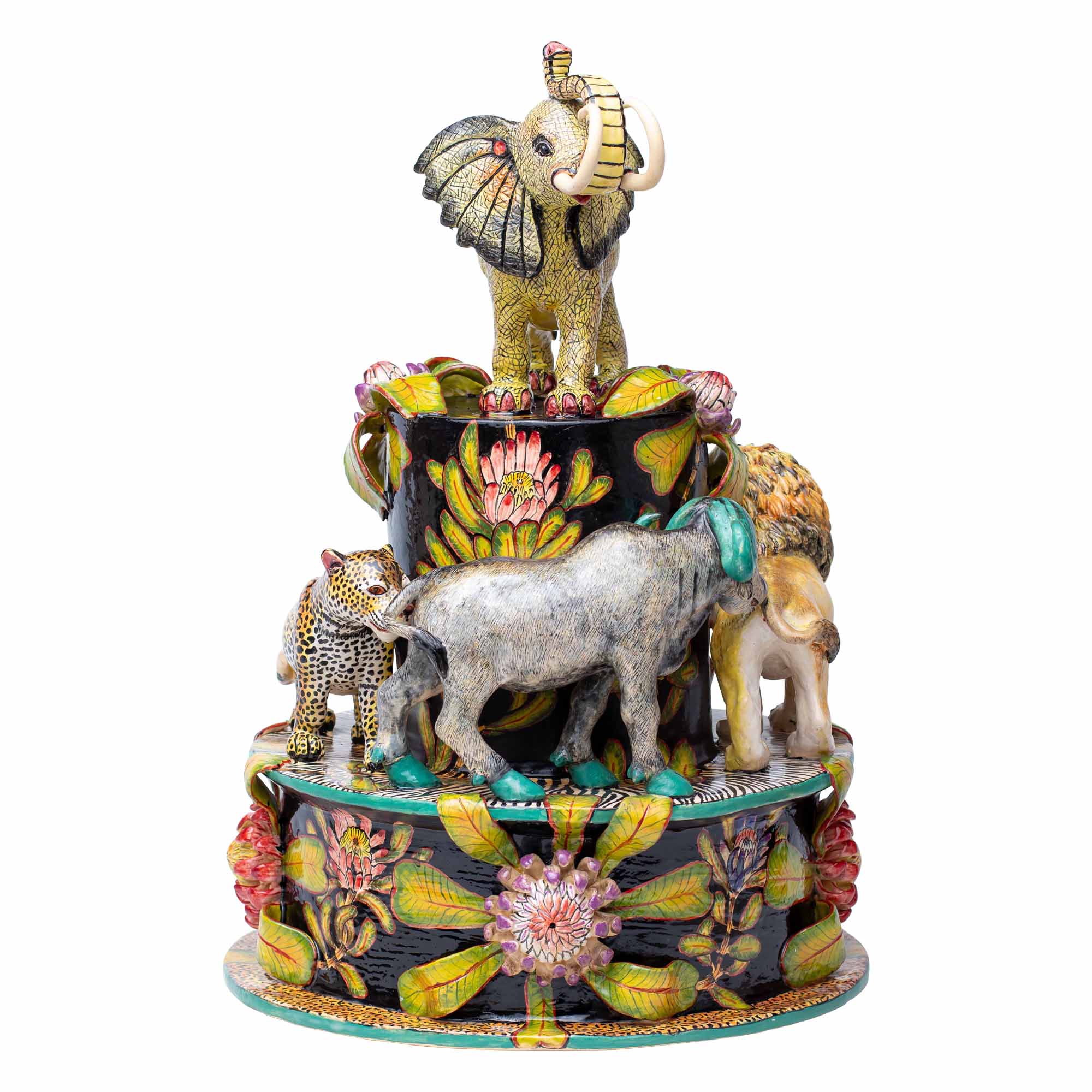 African big animals sculpture