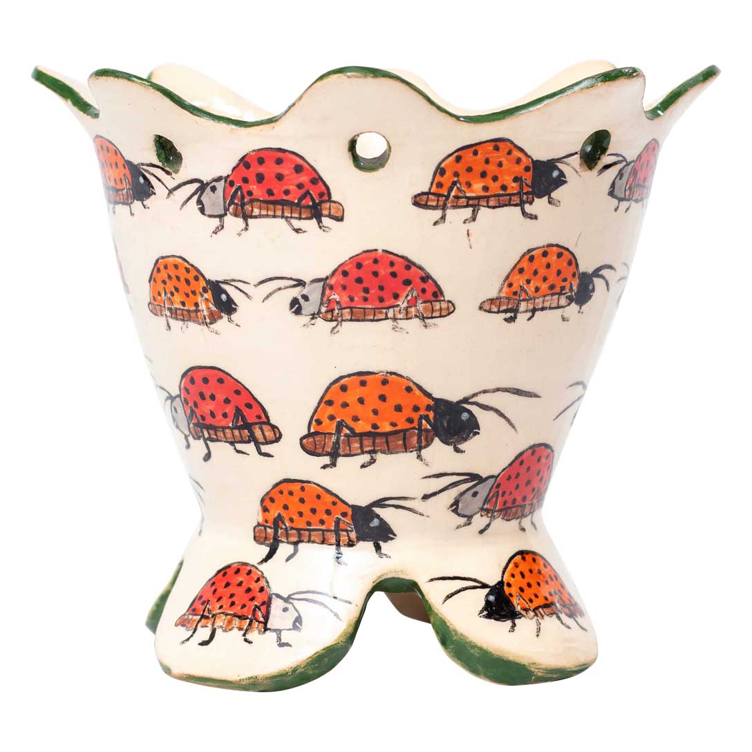 Ladybug vase