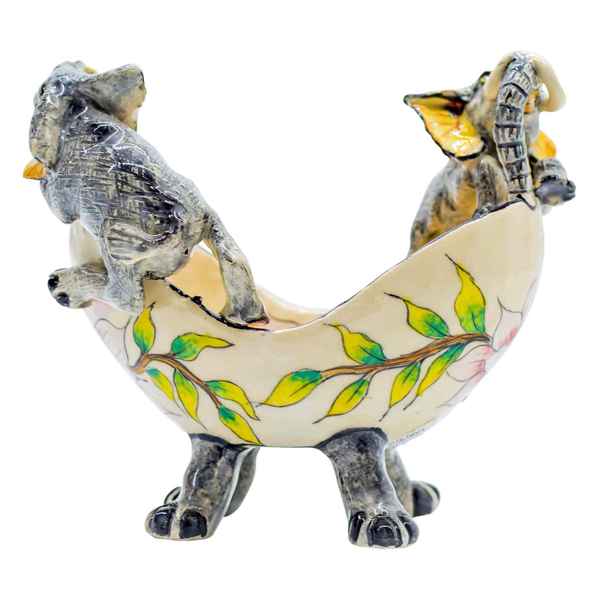 Elephants oval dish