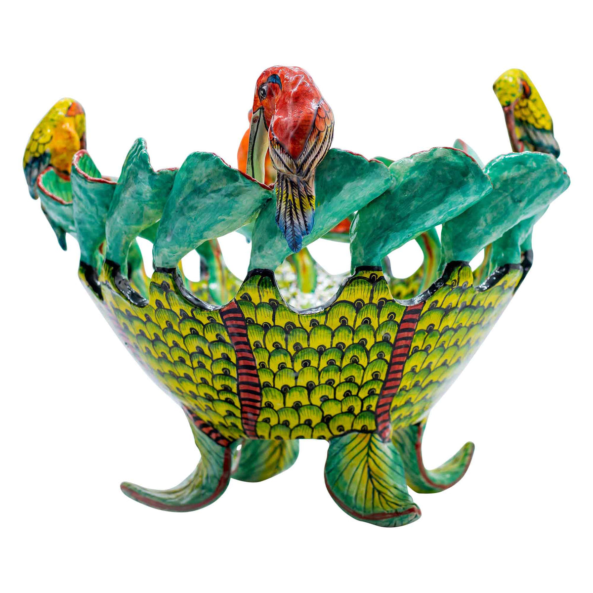 Sunbirds & flowers bowl