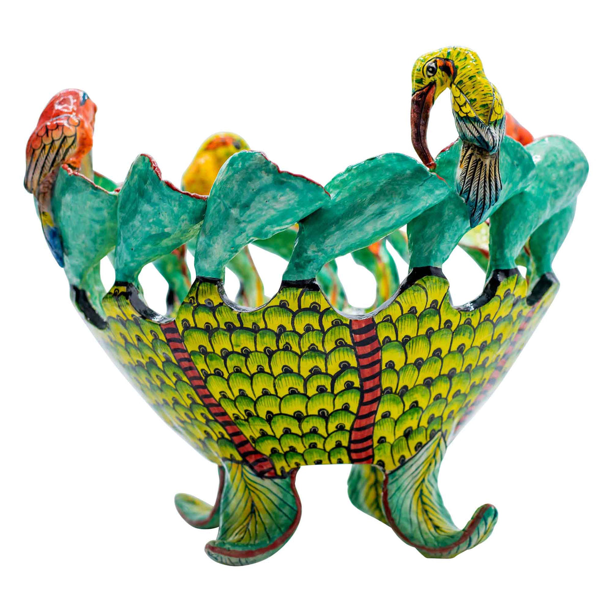 Sunbirds & flowers bowl