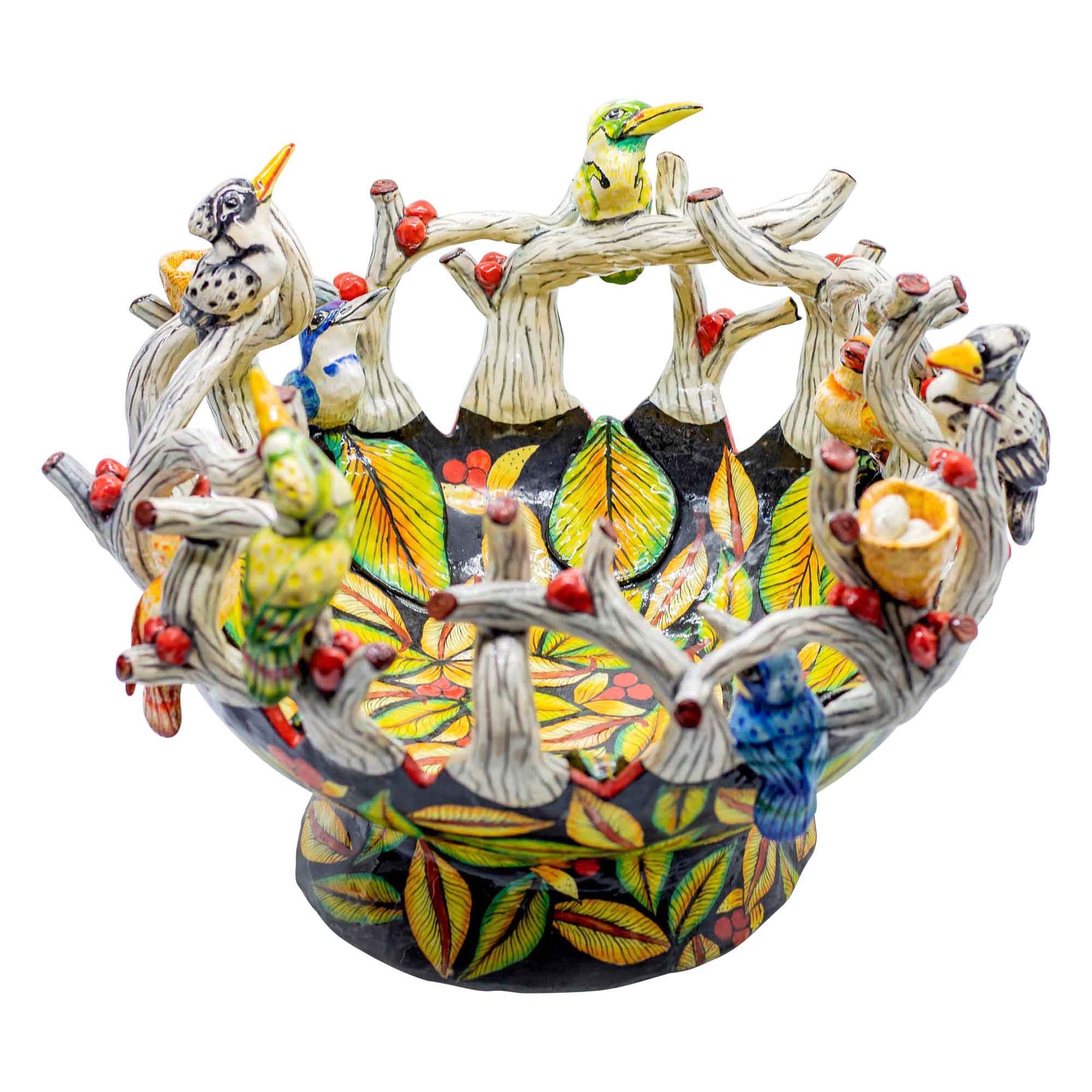 Kingfishers & black bowl