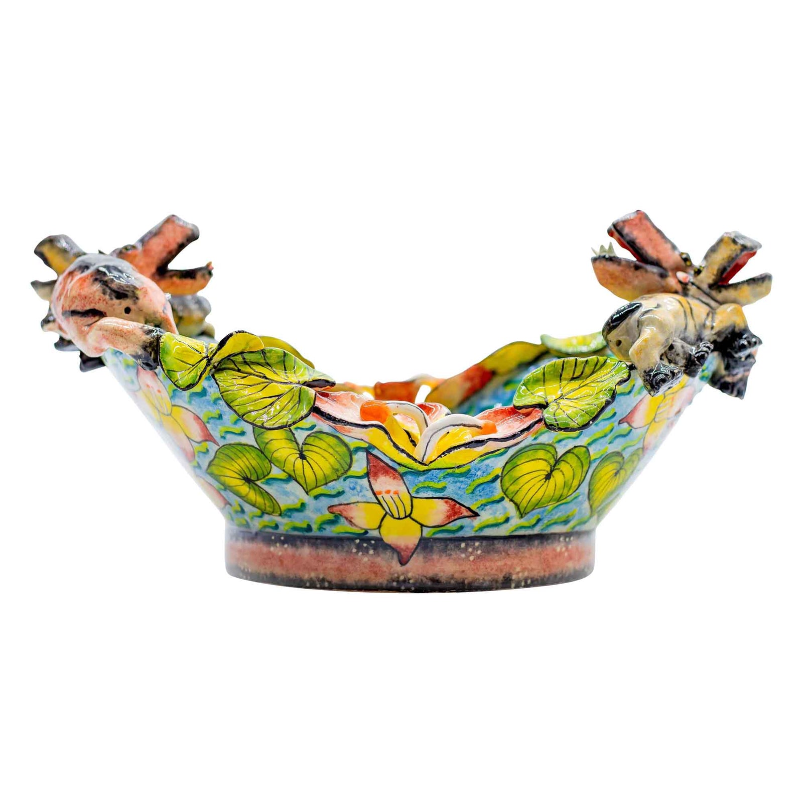 Hippo & flowers bowl