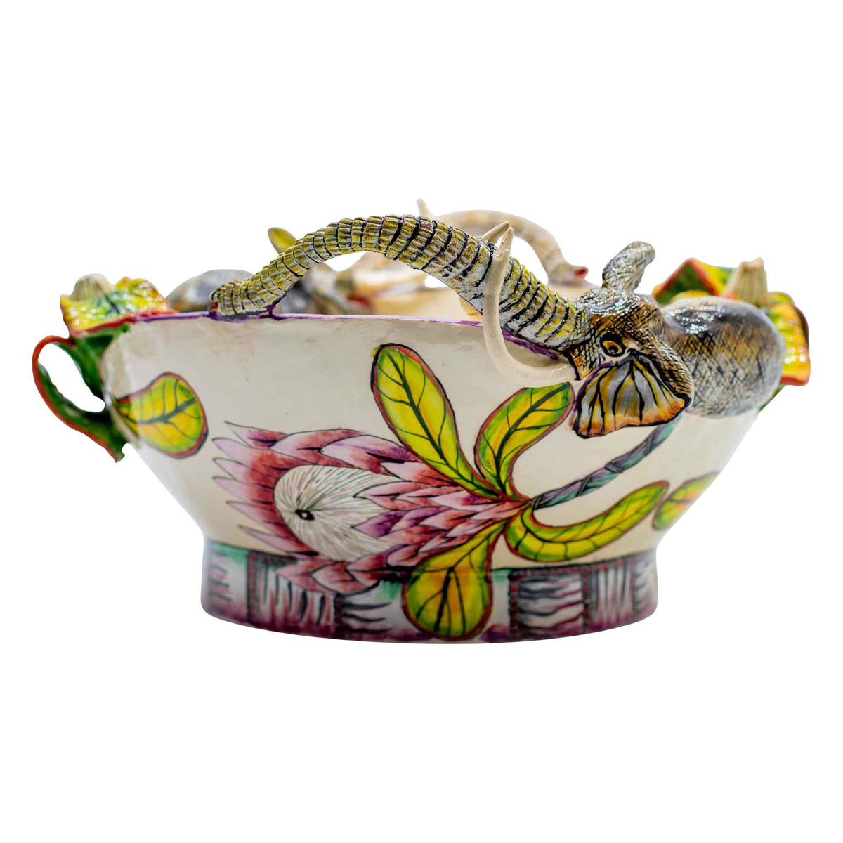 Elephant & flower bowl
