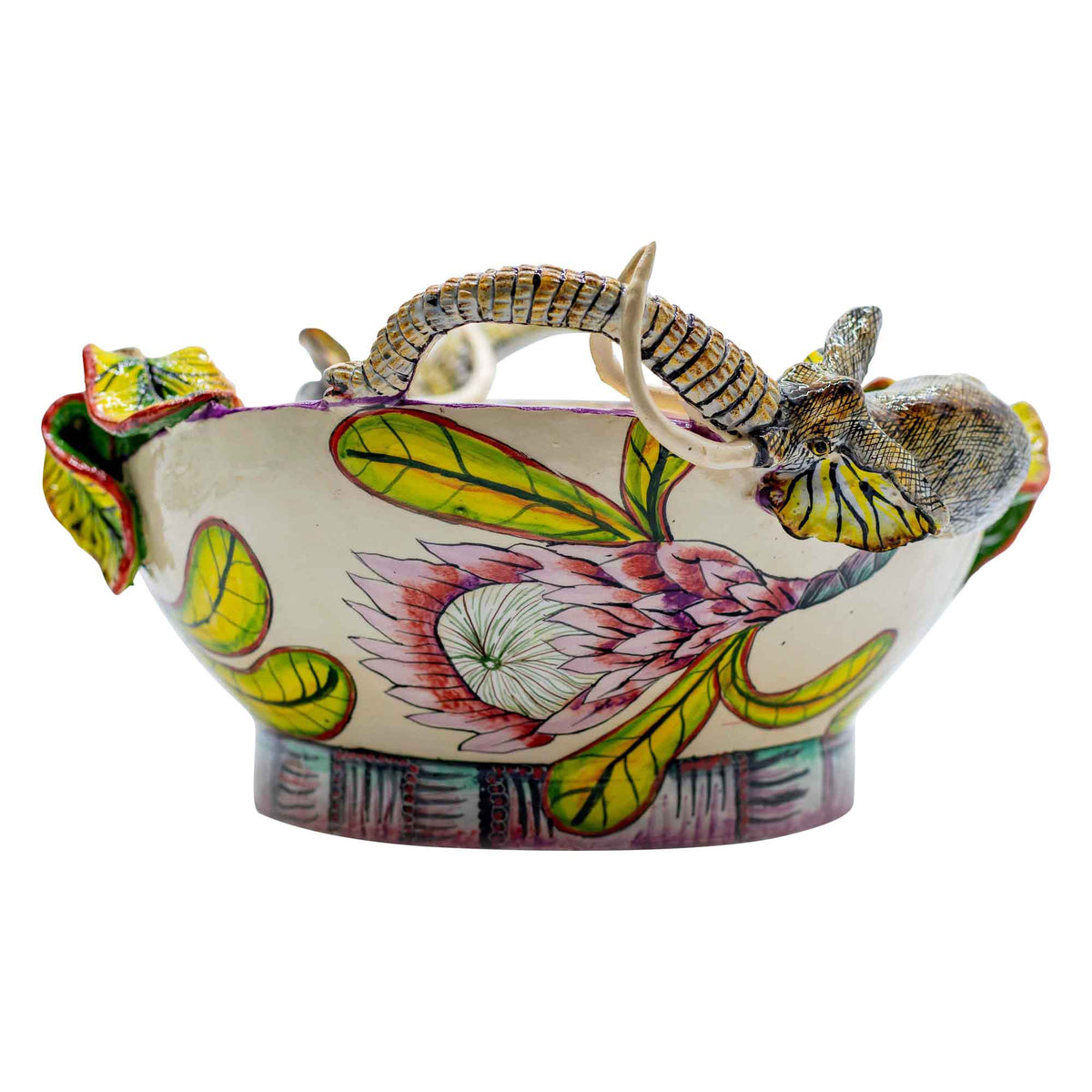 Elephant & flower bowl
