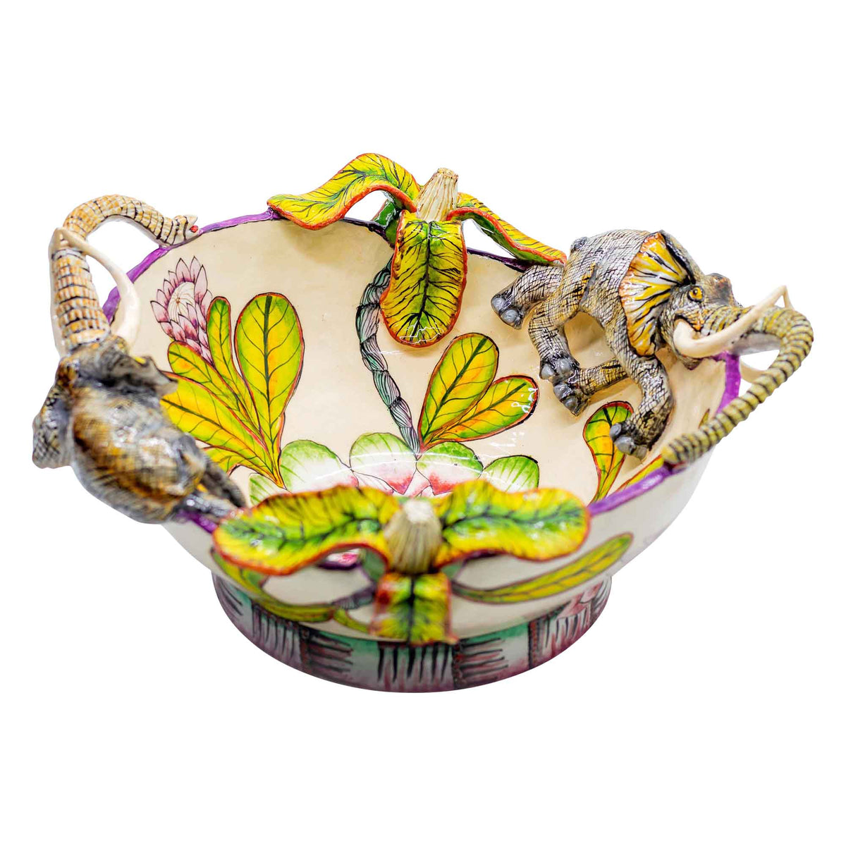 Elephant & flower bowl
