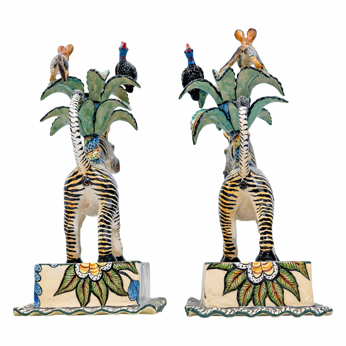 Pair of Zebra Candlesticks