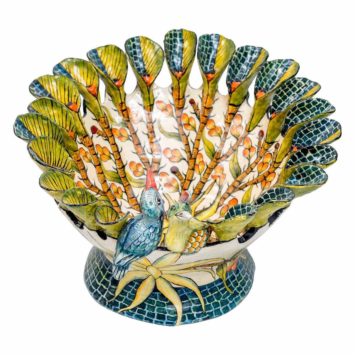 Turaco & Sunbird Raised Bowl