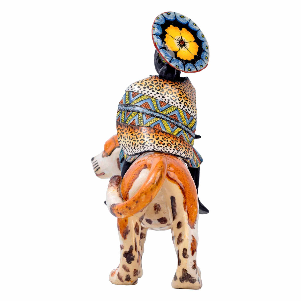 African Woman Pit Bull Rider