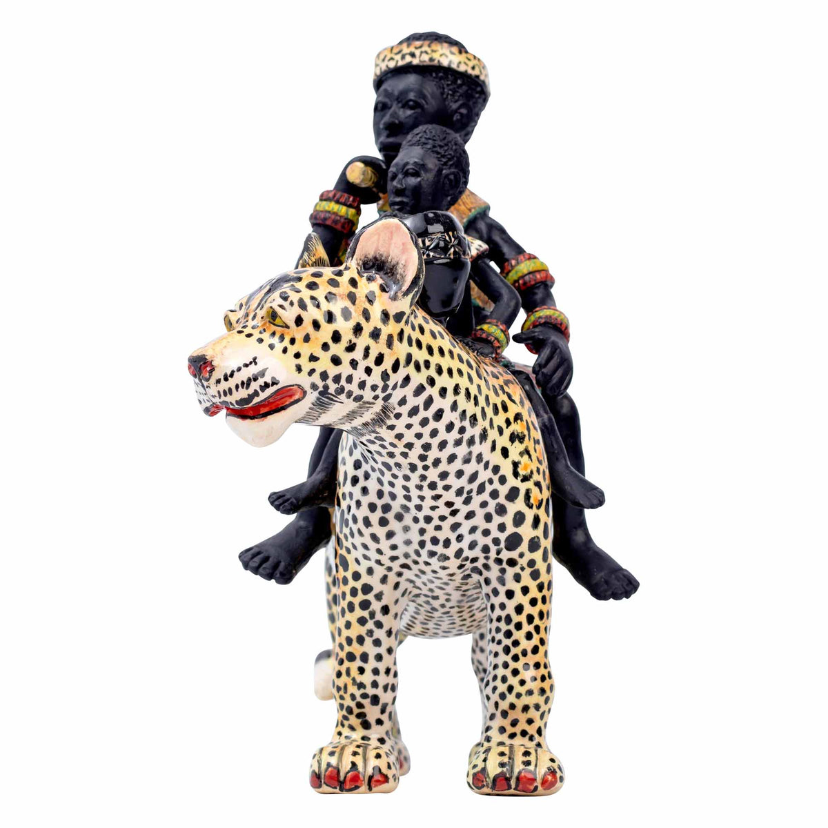 African Family Leopard Rider