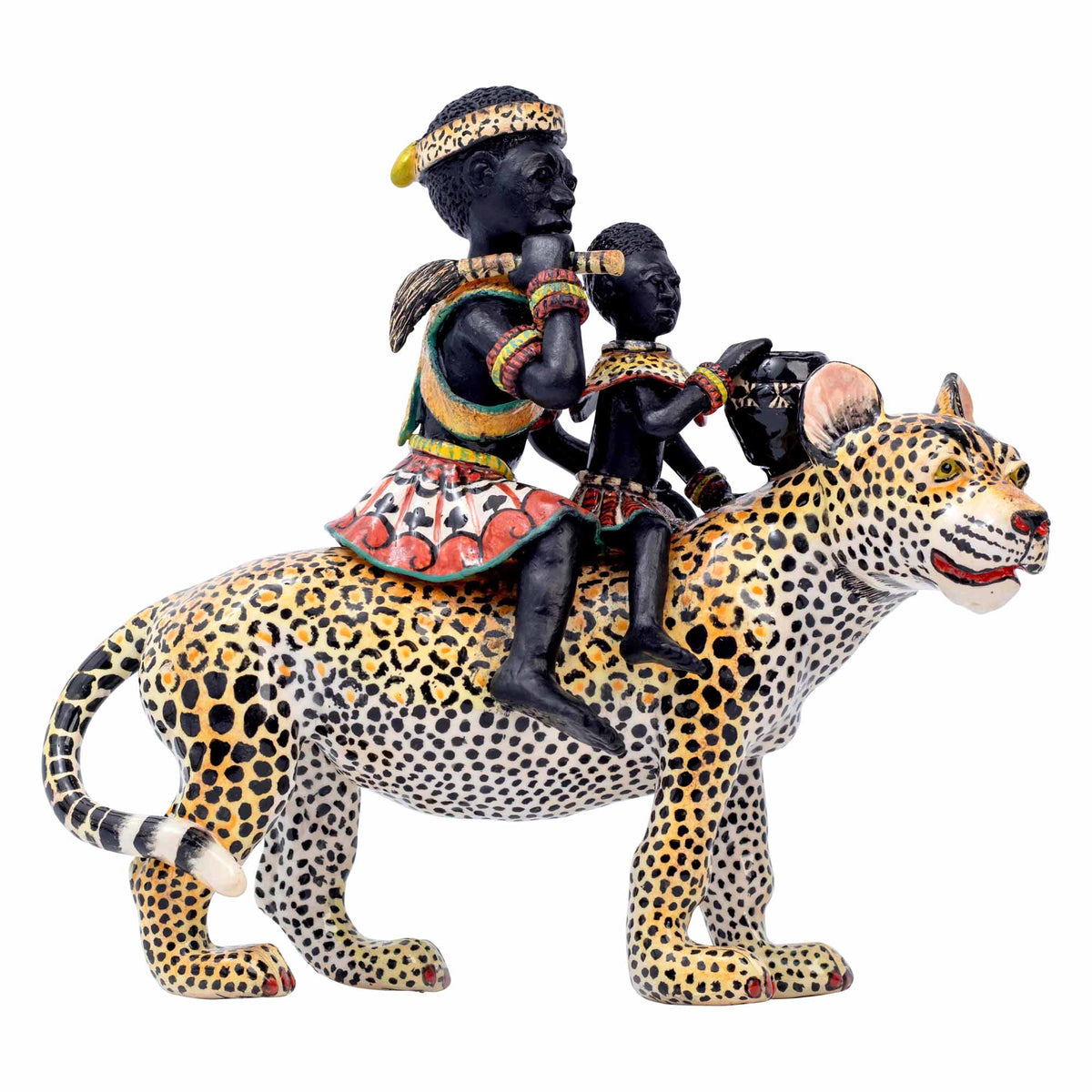 African Family Leopard Rider