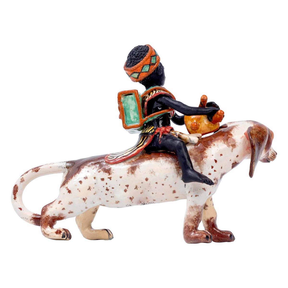 Monkey & Zebra Sculpture
