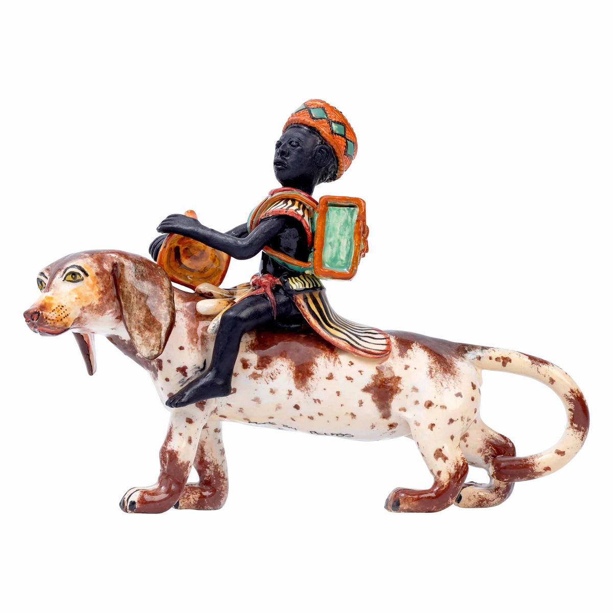 Monkey & Zebra Sculpture