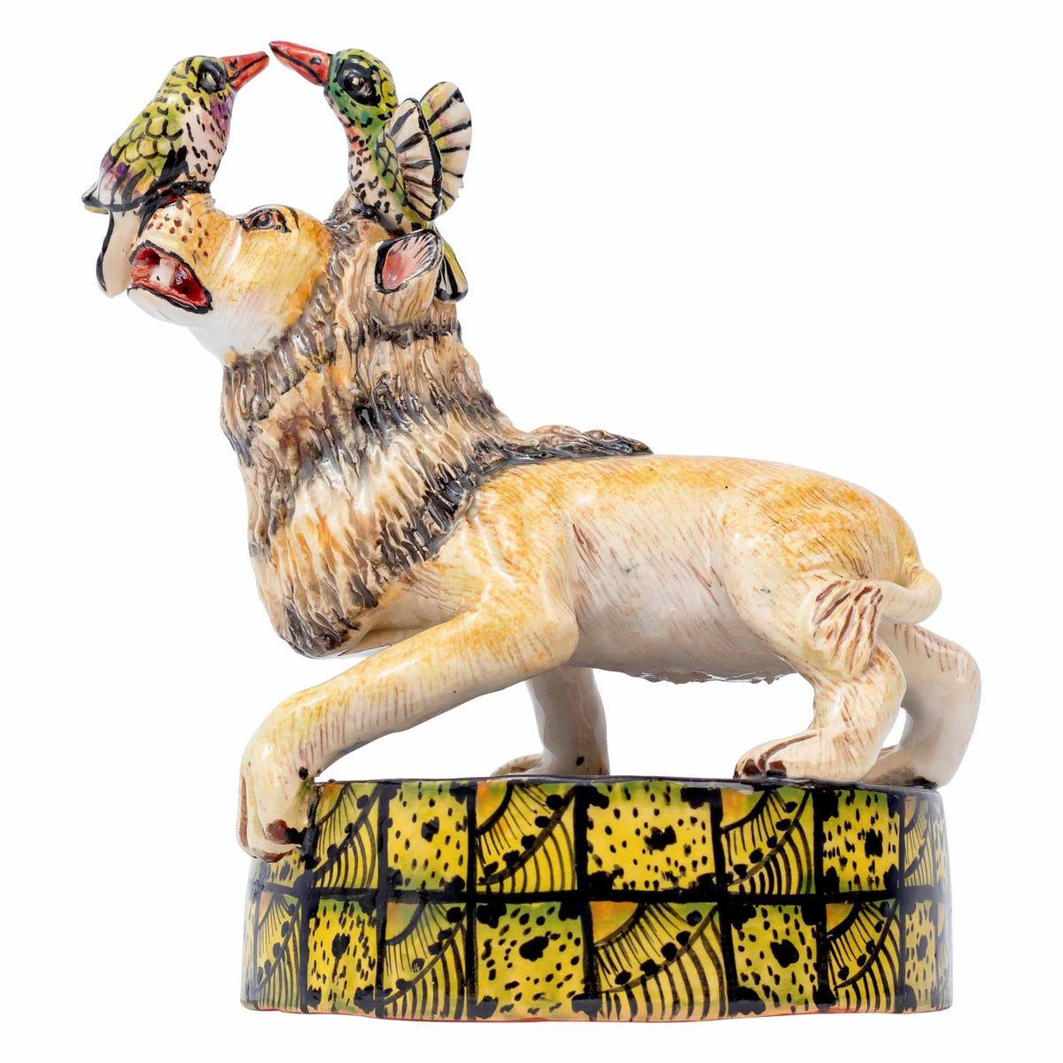 Sunbirds Lion Head Sculpture