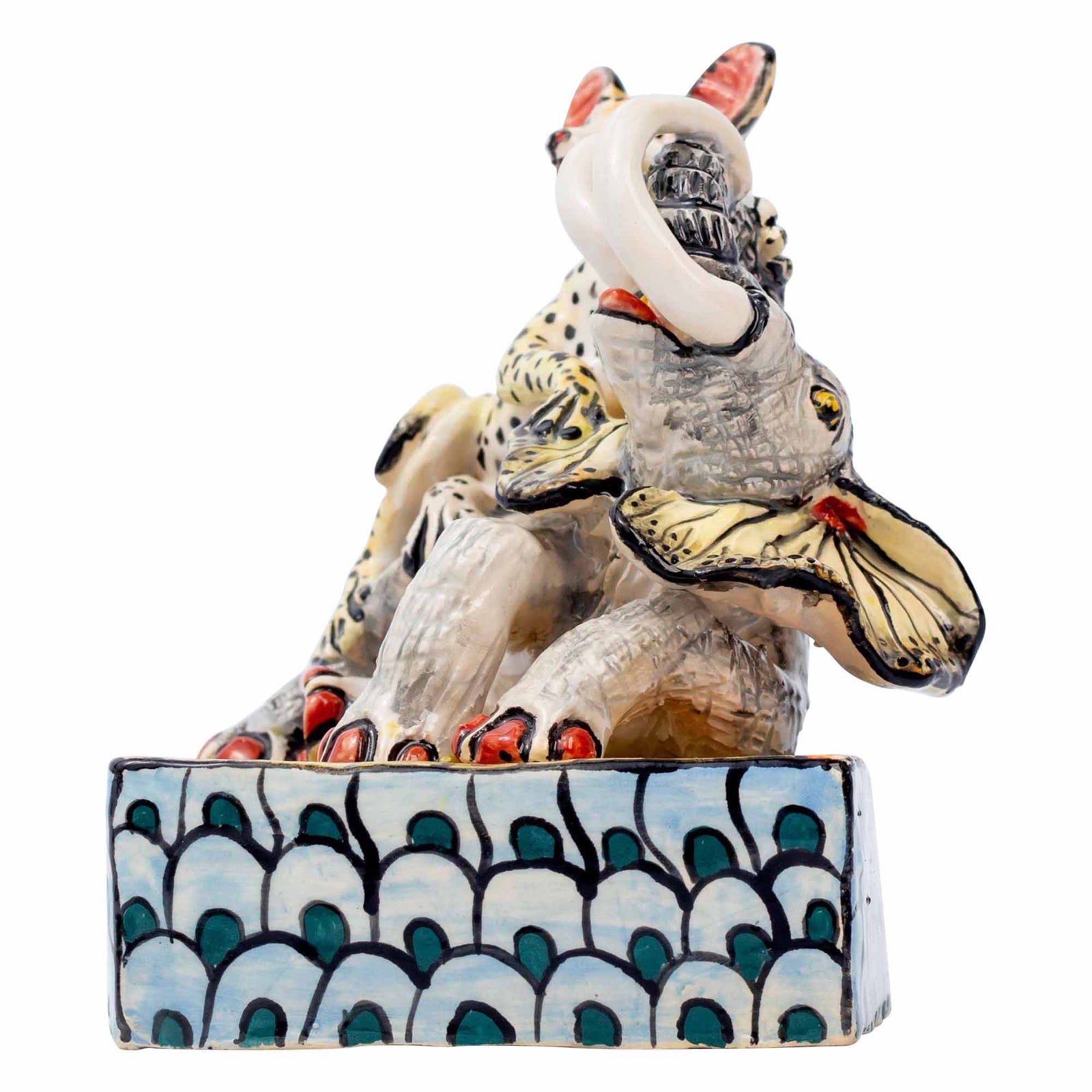 Bush Baby & Elephant Sculpture