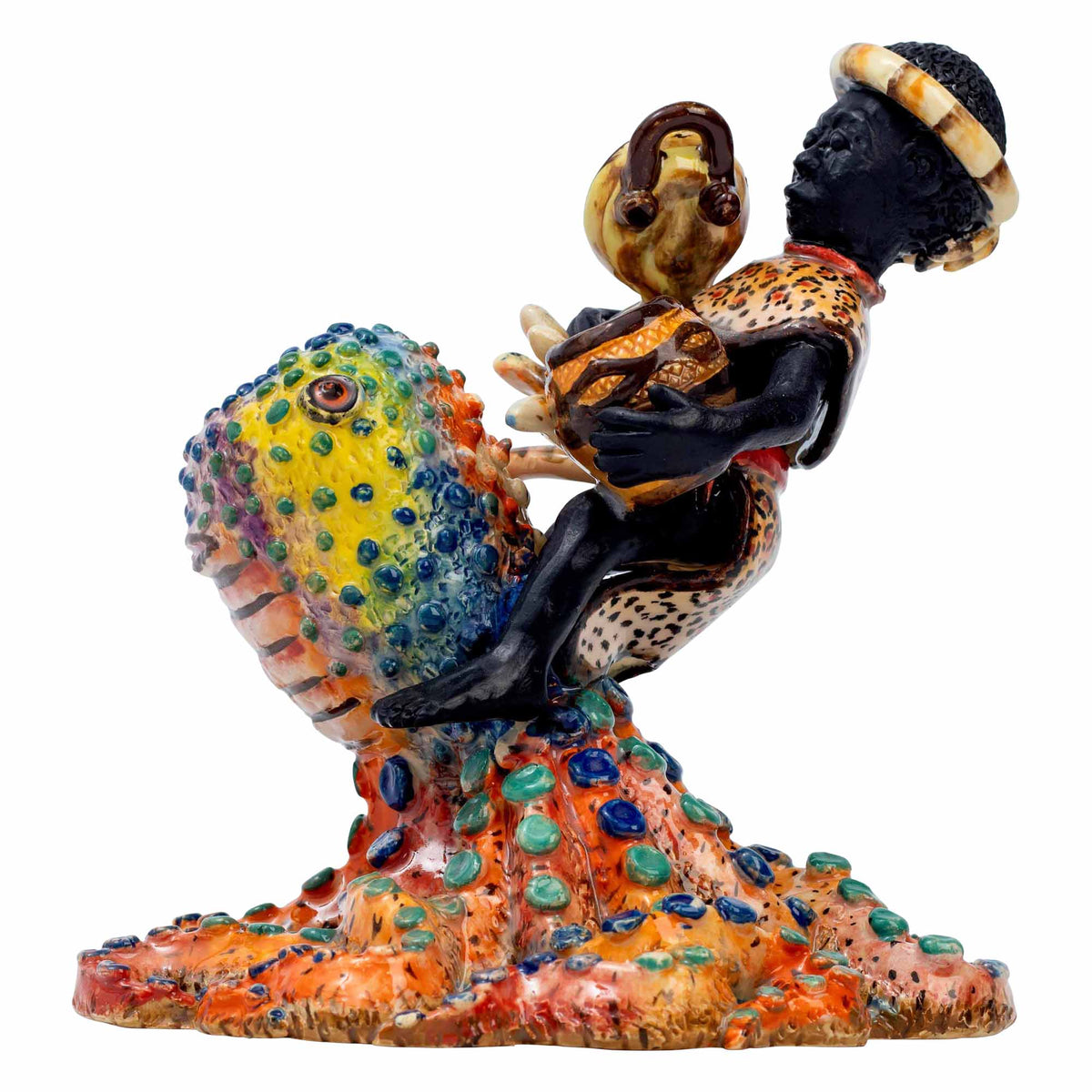 African Man Octopus Platter
