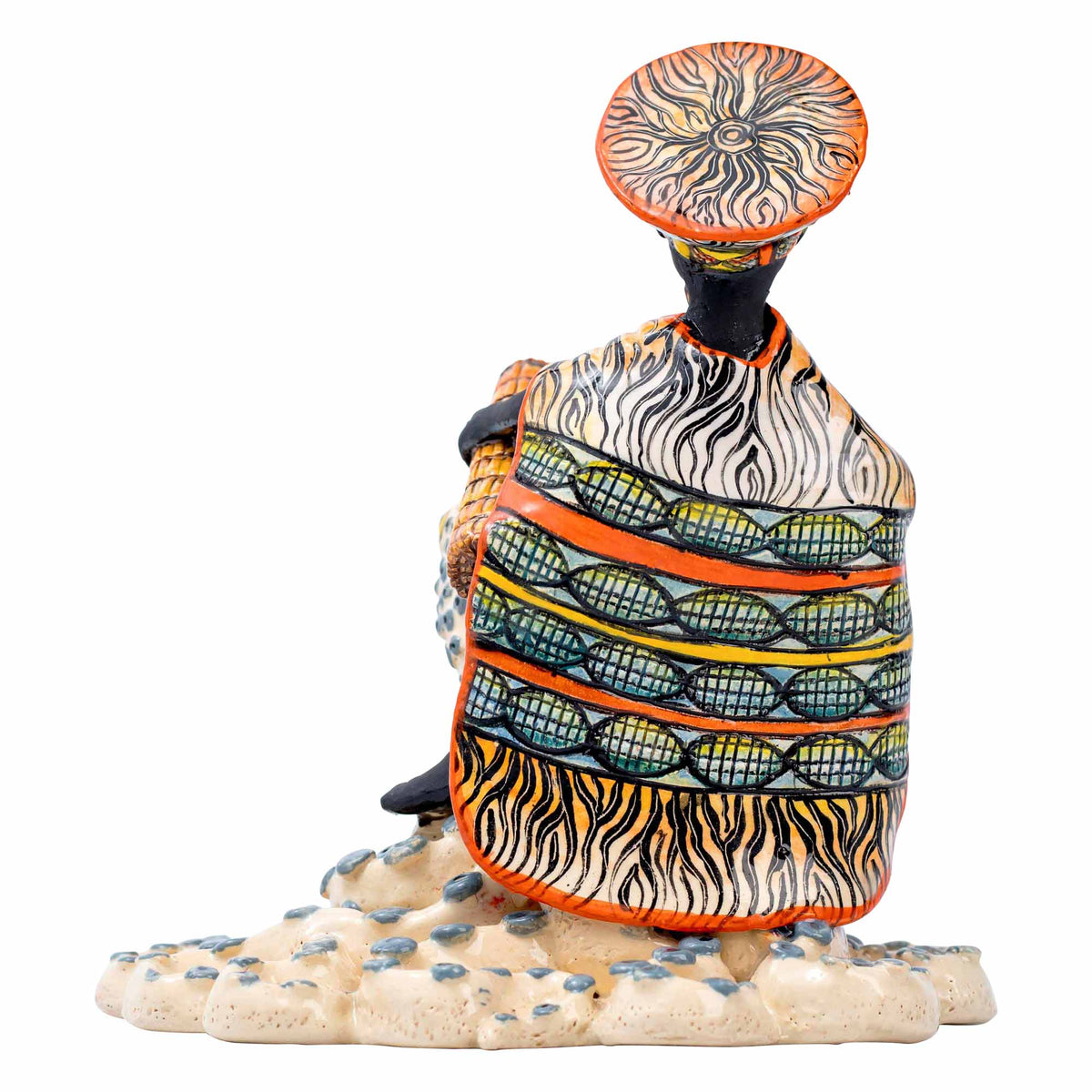 African Woman Octopus Rider