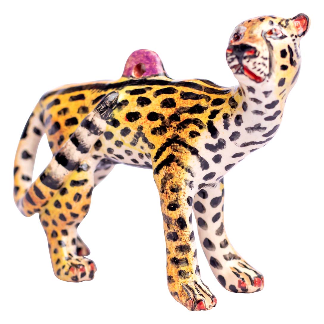 King cheetah ornament