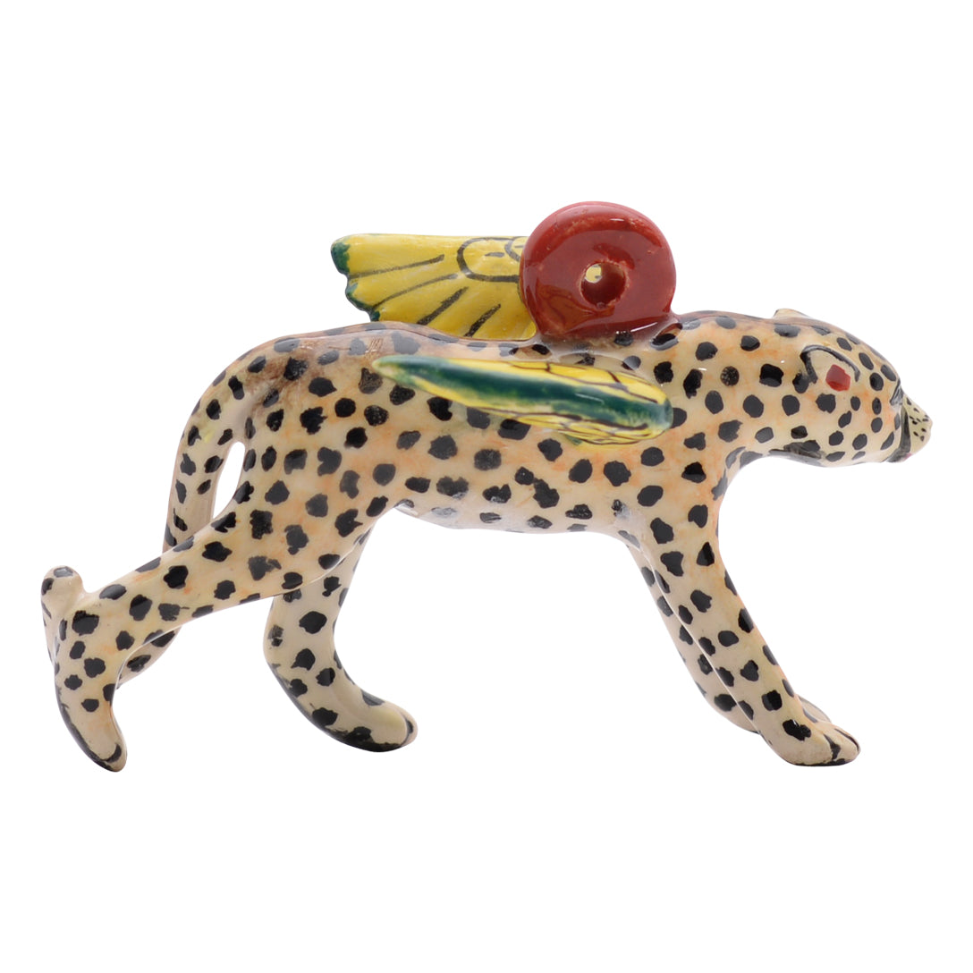 Leopard flying ornament