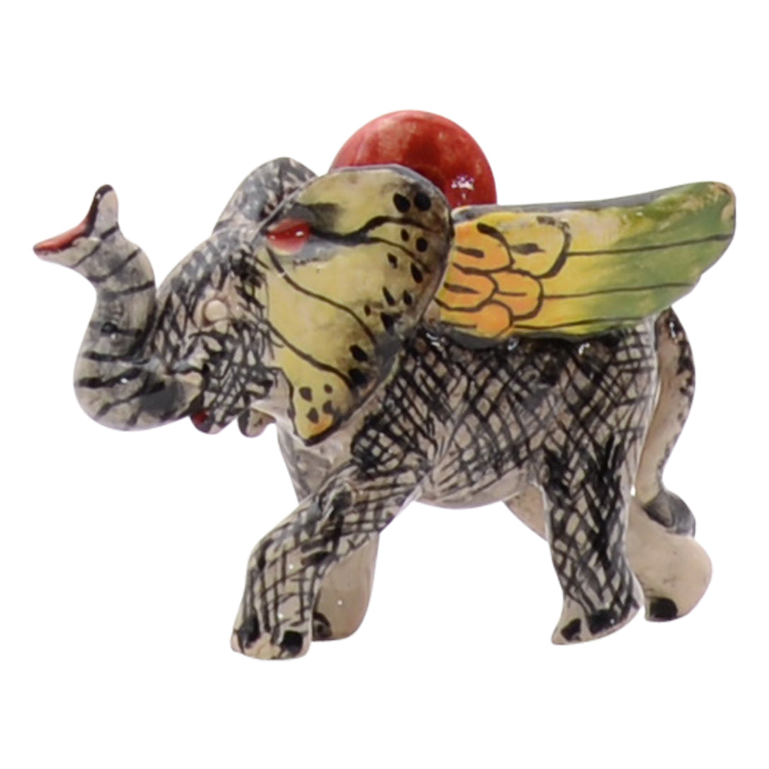 Elephant flying ornament