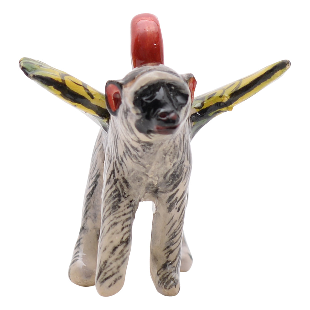 Monkey flying ornament