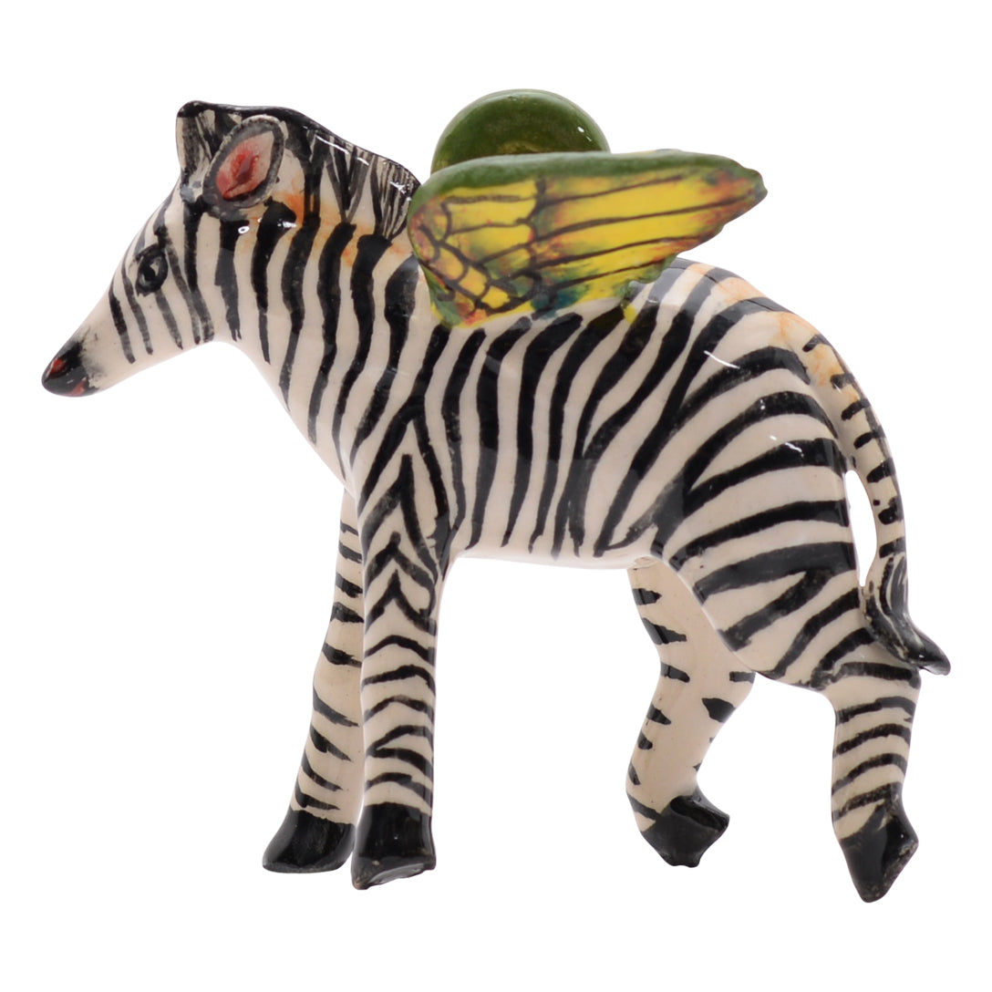 Zebra flying ornament