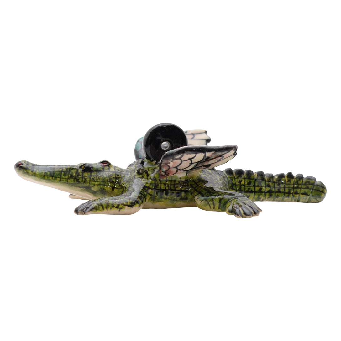 Crocodrile flying ornament