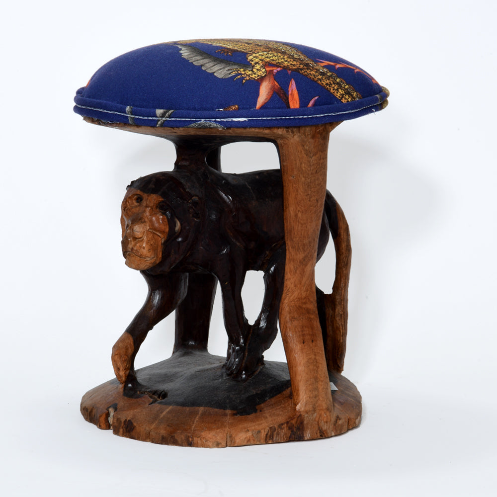 Batonga Stool Small Carved from Iron Wood