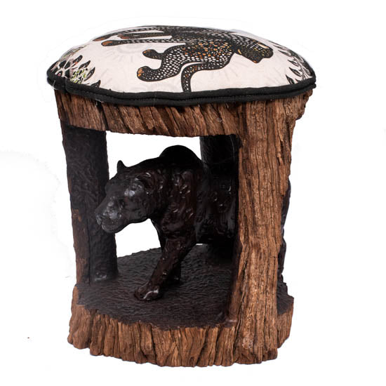 Batonga Stool Large Carved from Iron Wood