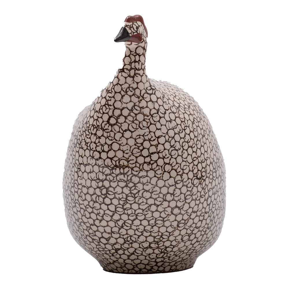 GUINEA FOWL BLACK SPOTTED WHITE LM