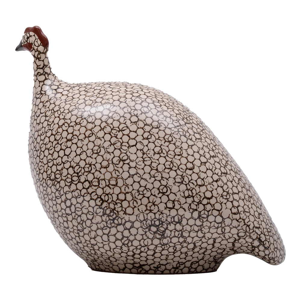 GUINEA FOWL BLACK SPOTTED WHITE LM