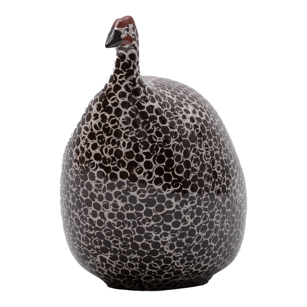 GUINEA FOWL WHITE SPOTTED BLACK MM