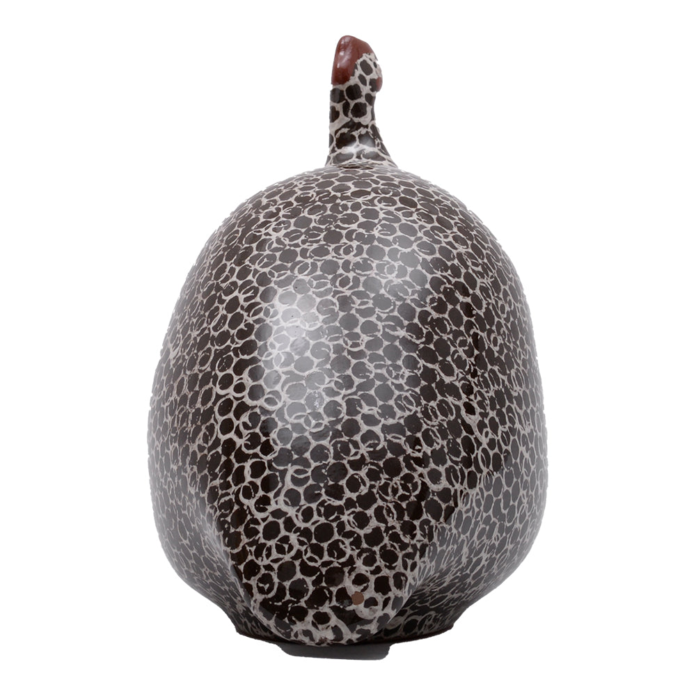 GUINEA FOWL WHITE SPOTTED BLACK MM