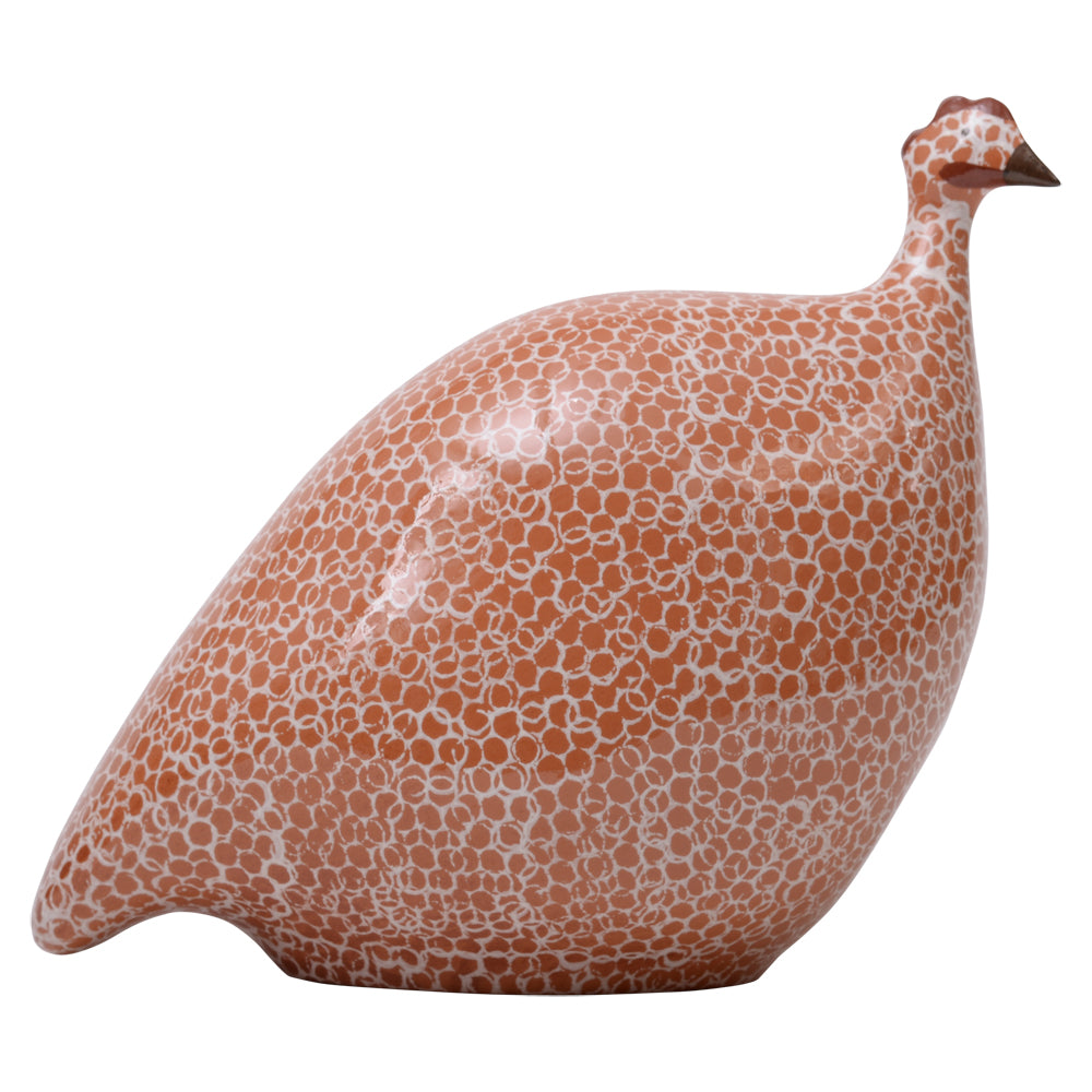 GUINEA FOWL RED SPOTTED WHITE LM
