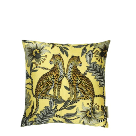 Lovebird Leopard Butter Silk Pillow