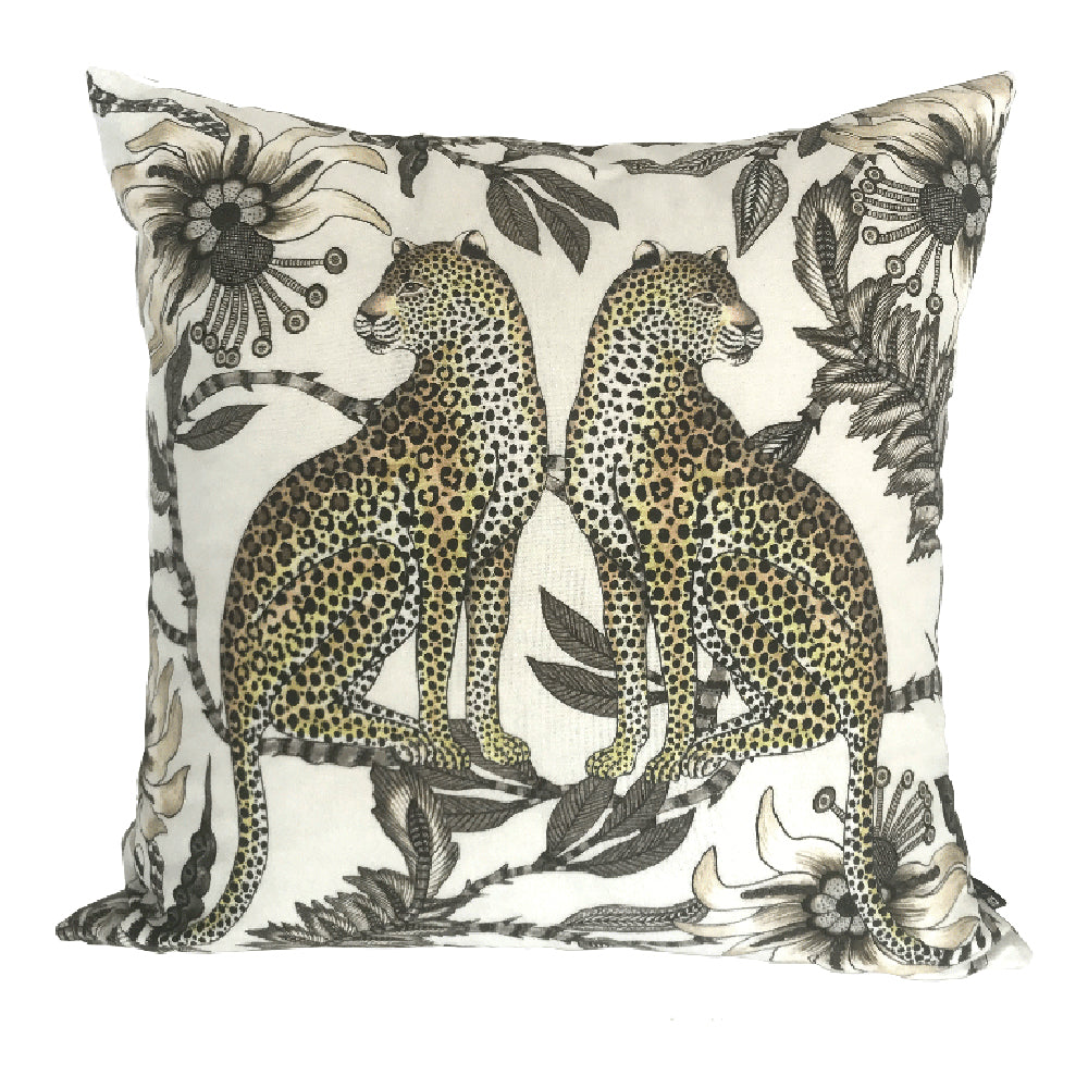 Lovebird Leopard Stone Pillow