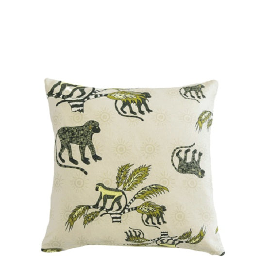 Monkey Palm Desert Spring Linen Pillow