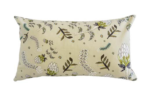Protea Fields Desert Mud Linen Pillow