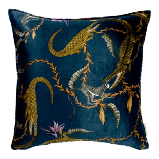 River Chase Royal Velvet Pillow