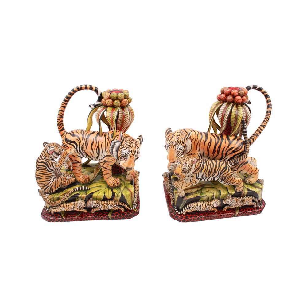 Tiger Candle Holders
