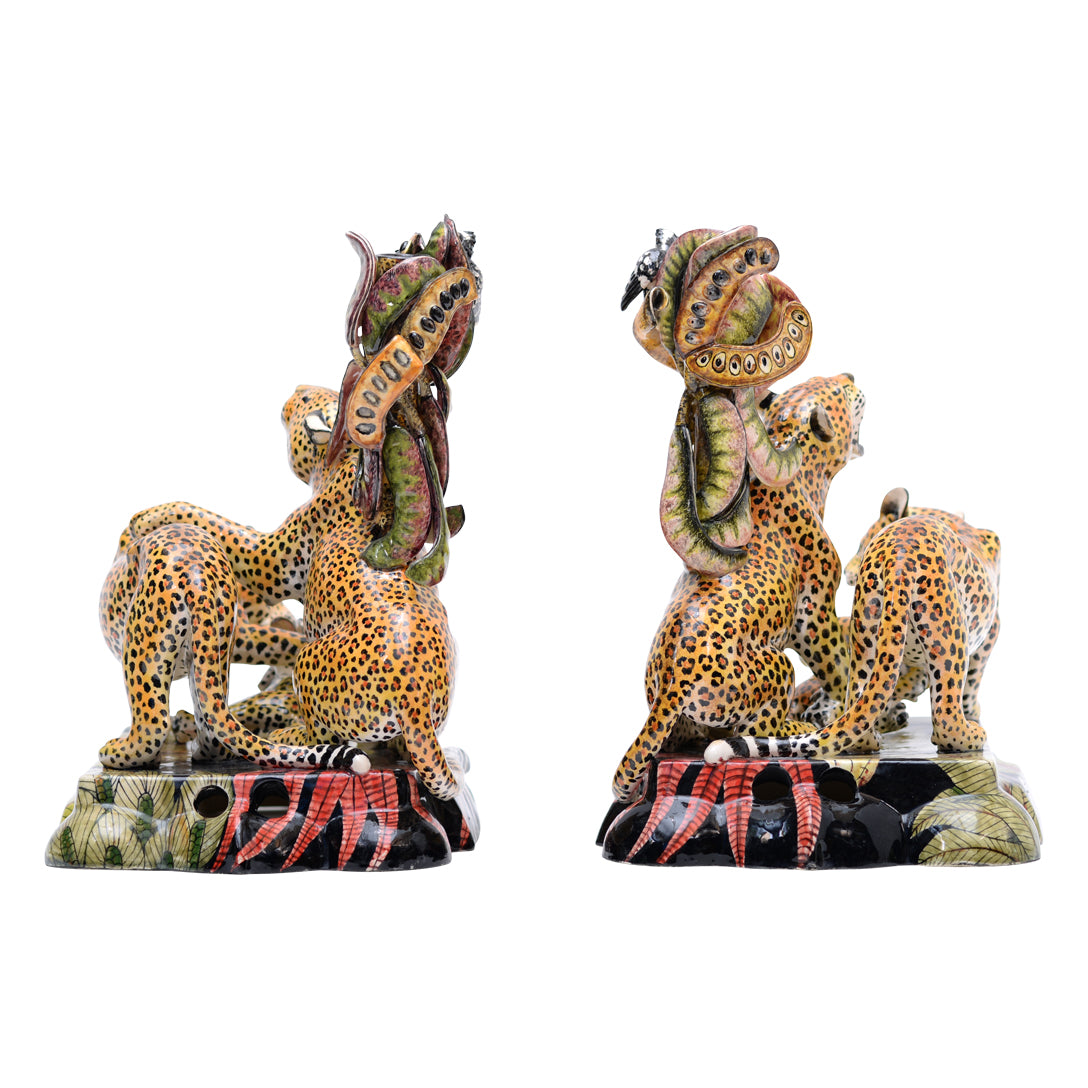 Leopard Candle Holders
