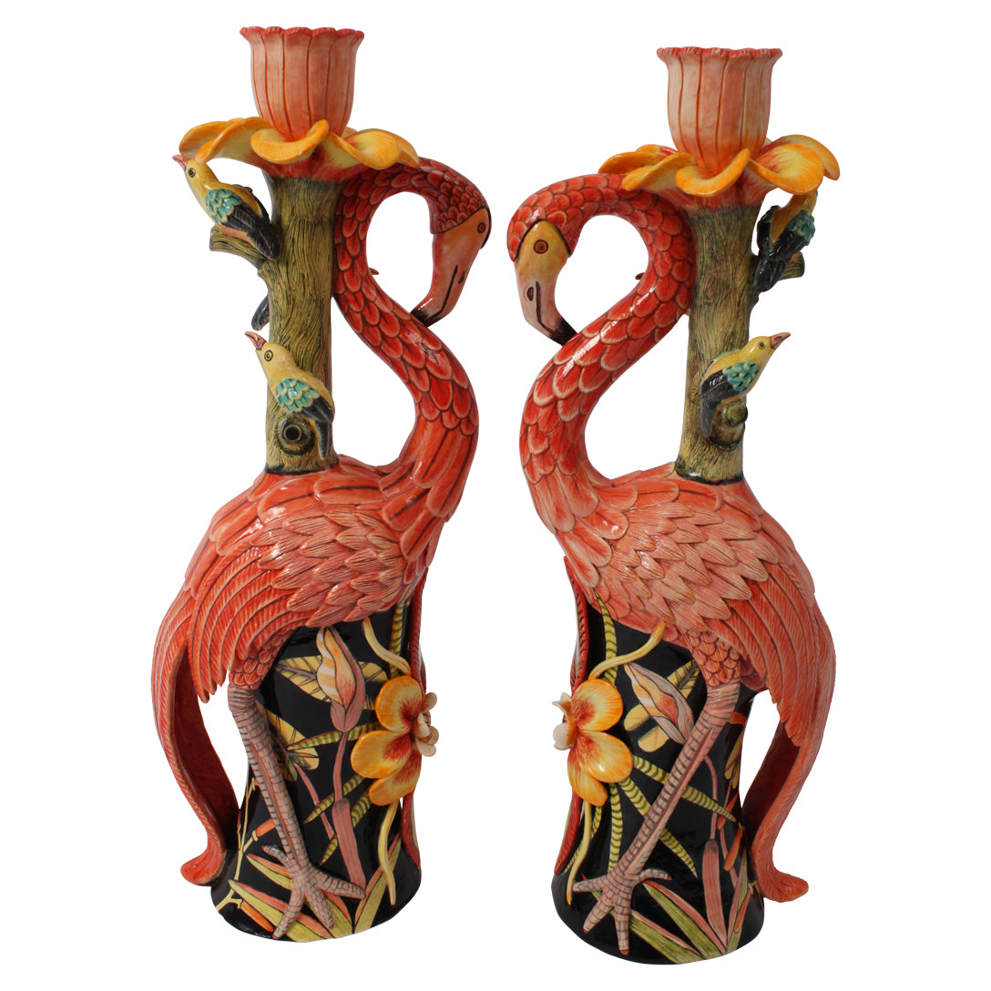 Flamingo Candle Holders