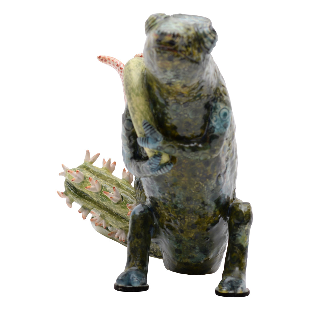 Chameleon Vase Sculpture