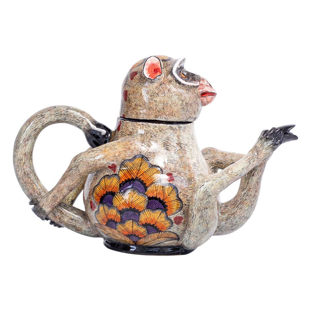 Monkey teapot