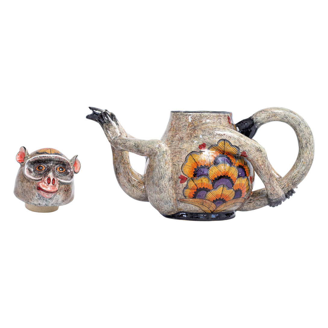 Monkey teapot