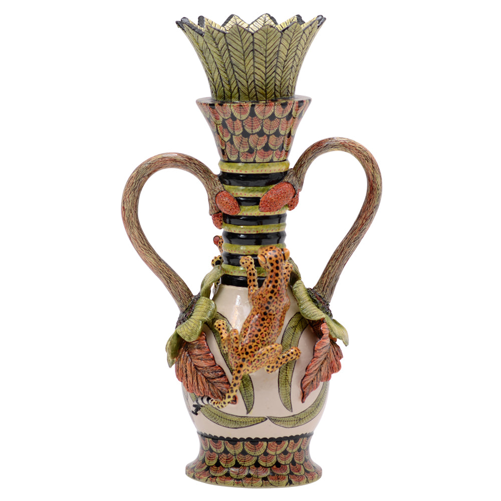 Leopard vase