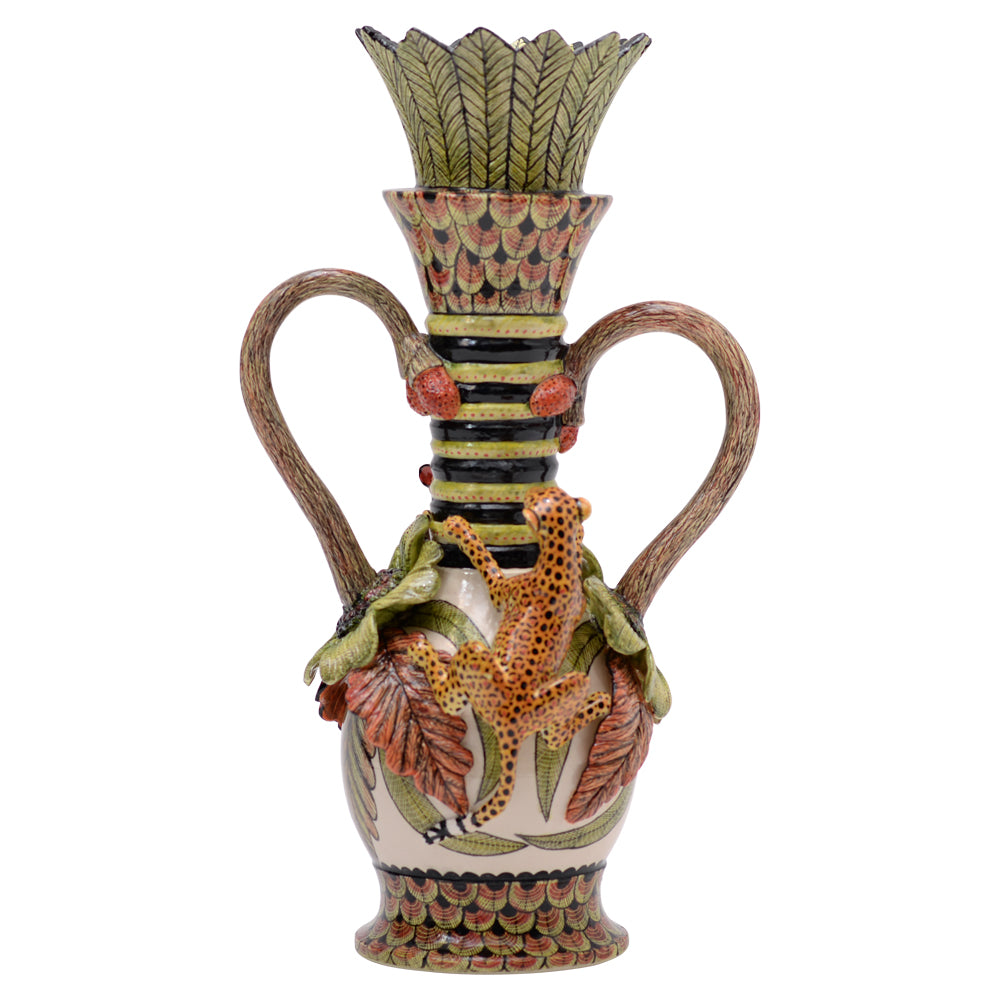 Leopard vase