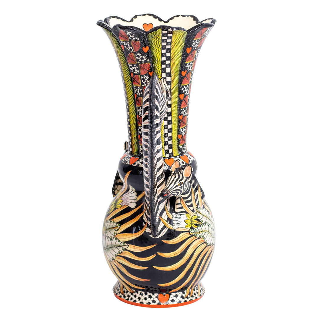 Zebra vase
