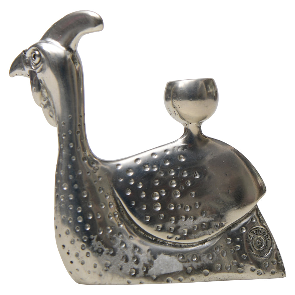 Maridadi Pewter Guinea Fowl Sculpture Small