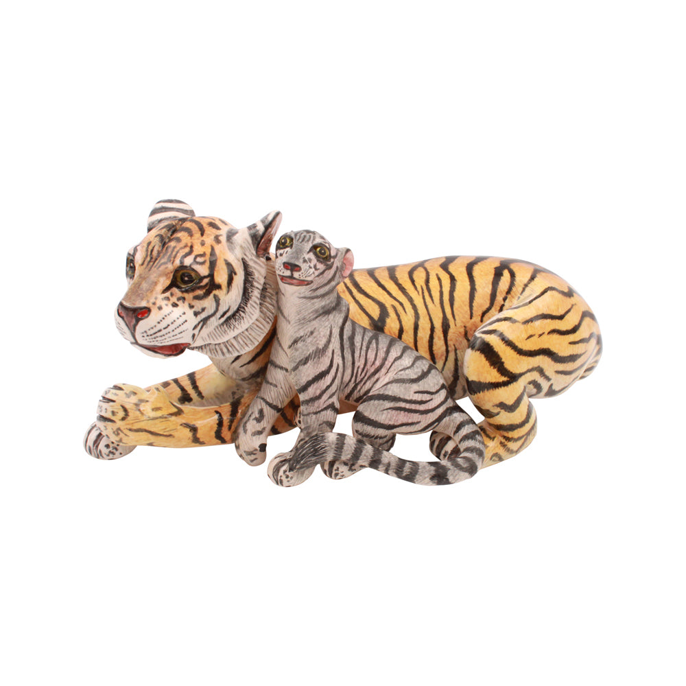 Tiger and Cub Sculpture